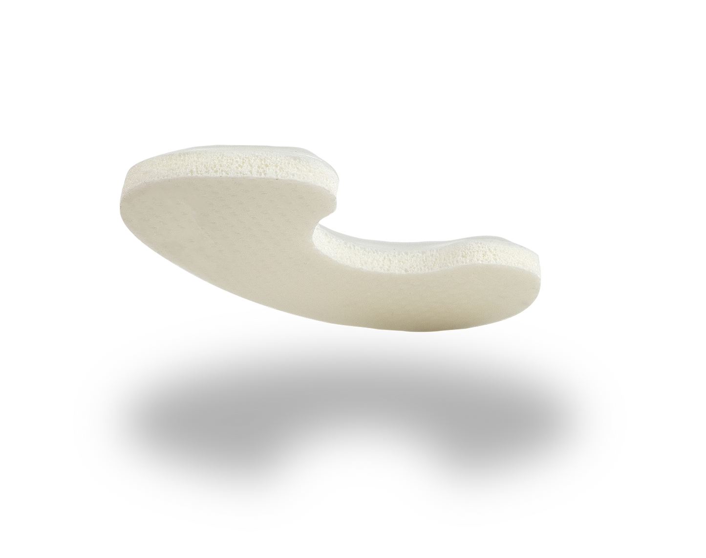 retromalleolar aerobolster shaped in medium crescent for indents and grooves around the ankle that are prone to ulcers
