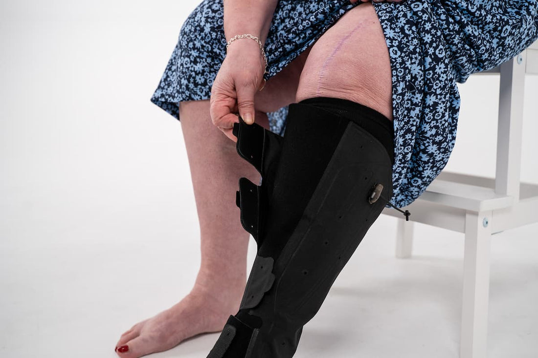 use Aero Wrap inelastic compression to manage leg swelling after knee surgery