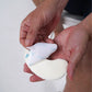 peel back to reveal silicone layer on aerobolster for absorbing exudate from the diabetic ulcer